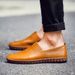 Large 49 Breathable Loafers Spring Men's Top Layer Cowhide Slip-On Hollow Leather Shoes Size 47_vogvips.com