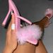 Wish Foreign Trade Large Size Square Toe Open-toe Furry High-heeled For Women 2022 New European And American Fashion_vogvips.com