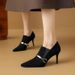 Fashion Deep Mouth Single For Women In Autumn Winter 2025 New Pointed High Thin Heels, Flip Fur Short Boots, And Ankle_vogvips.com