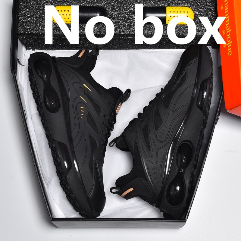 Men's Air Cushion Sneakers – Breathable All-Black Casual Shoes (Lightweight & Versatile)_vogvips.com
