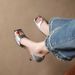 New Summer Style Square-toe Slip-on 5cm Low Heel Sandals With Soft Leather Rear Hollow Design - Versatile For Daily Wear And High Heels._vogvips.com