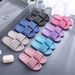 Slippers Summer Bathroom Water Leakage Indoor Hollow Home Men And Women Couples Simple Flat Soft Bottom Bathing Sandals_vogvips.com