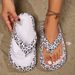 Summer Women Flip-Flops Colorful Heart Trendy Print Sandals Beach Strolls Vacation Indoor Lounging Stylish Multi Color_vogvips.com