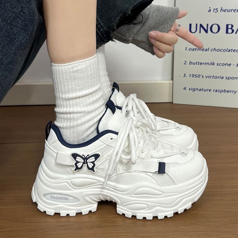 Ultra-light Women's Sports Shoes, New Model For Spring 2026, Student Dad With Thick Soles, Height-increasing, Popular_vogvips.com