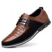 Suitable For All Seasons Large Size Leather 2025 Autumn Trendy Casual Formal British Style Versatile Checkered Men's Shoes_vogvips.com