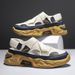 Men S Summer Thick Soled Sandals Non Slip Lightweight Youth Perforated Comfortable To Wear_vogvips.com
