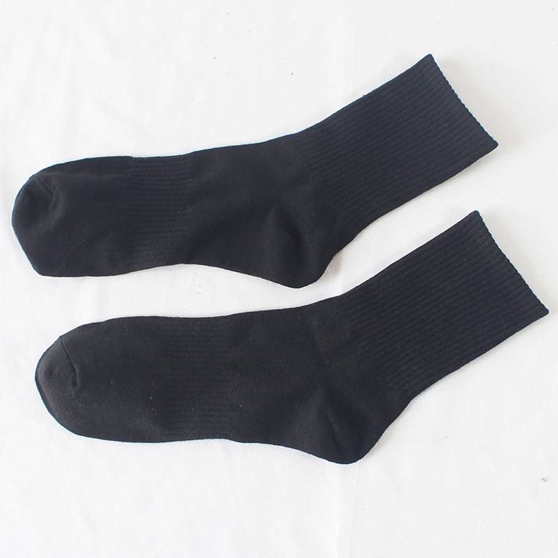 Sports Socks Outdoor Running Cotton Socks For Men And Women Mid-tube Socks Four Seasons Solid Color Men's Socks_vogvips.com