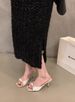 2024 Summer New Square Fairy Bow High Heel Slippers Thin Strap Open Toe Sandals For Women Elegant_vogvips.com