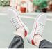 Men's Round Head Two-layer Cowhide Casual Men's Board Shoes Front Lace-up Flat Heel Board Shoes Men's Shoes Rubber Non-slip Sole_vogvips.com
