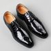 Euro Step Large Size Leather Pointed Toe Wedding Men's Brogue Suit Carved Gentleman Business Formal Casual Shoes_vogvips.com