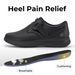 FitVille Women's Leathers Extra Wide Diabetic Slip-On Walking Shoes For Womens Swollen Feet With Arch Support_vogvips.com