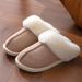 Home Furry Women, Autumn And Winter Fuzzy Indoor Warm Cotton Slippers For Men, Thick Sole_vogvips.com