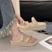 Women's Summer Fashion 2025 New Trendy Breathable Beach Slippers Versatile Fashionable Vacation Beach Shoes_vogvips.com