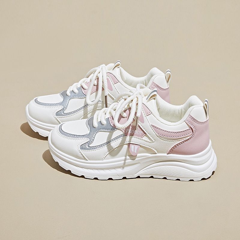 INS Korean Version New Dad Shoes For Women 2025 Autumn Student Sports Running Casual Street Style Thick Sole Height_vogvips.com