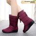 2024 Winter Fabric Snow Boots Slip-On Waterproof Warm Casual Women's Cross-Border Plus Size Shoes_vogvips.com