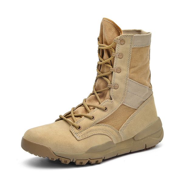Large Size Outdoor Hiking Shoes Men's And Women's High-top Shoes Martin Boots Women's Leather Hiking Shoes_vogvips.com