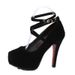Foreign Trade European And American Style High Spring New Pointed Toe Shoes With Belt Buckle Chunky Heels Fashion_vogvips.com