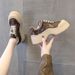 Thick-Soled Trendy White Sneakers , 2026 New Korean Version, Height-Increasing Sports Casual Slip-On Dad Shoes For_vogvips.com