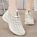 Women's Flying Woven Breathable Casual Shoes Fashion Single Shoes Women's Shoes_vogvips.com