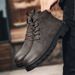 European Warm Series 2025 Spring Casual Martin Outdoor Thick-Soled Work Boots Men's High-Top British Style Leather Shoes_vogvips.com
