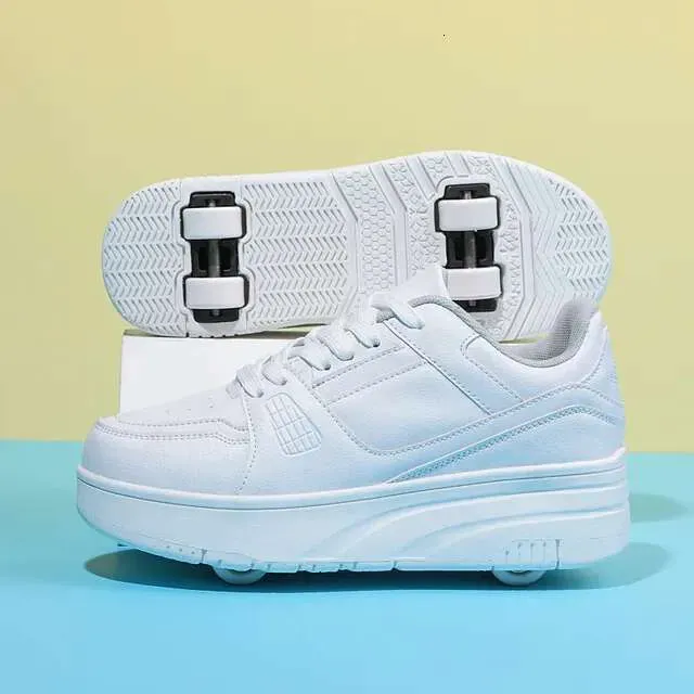 Roller Skate Shoes Kids Autumn Children Fashion Casual Sports Toy Gift Games Boys 4 Wheels Sneakers Girls Boots_vogvips.com