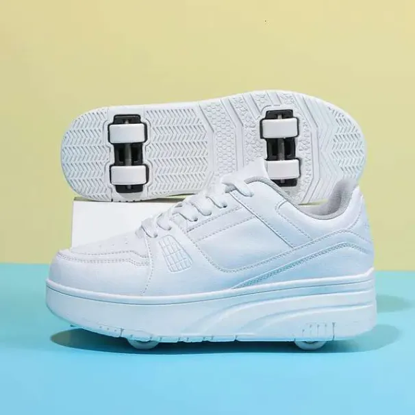 Roller Skate Shoes Kids Autumn Children Fashion Casual Sports Toy Gift Games Boys 4 Wheels Sneakers Girls Boots_vogvips.com