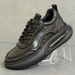 Casual Autumn New British Stle Versatile Genuine Leather Thick Sole Men's Air Cushion Comfortable Black Dad Shoes_vogvips.com