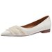 Scoop Pointed Pearl Flat Bottom, Spring 2025 New Shallow Mouth Versatile Soft Soled Boat Sho, Work Women's Singl_vogvips.com
