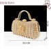 Women’s Shoes Fashionable and sexy women's shoe and bag set Diamond buckle flower decoration Ankle diamond chain with hard clutch bag_vogvips.com