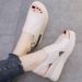 SHLIANG Thick Bottomed Sponge Cake Design Women's Sandals Summer Outerwear Lace-Up Strap Casual Shoes Plus Size High Heels for Women Y0247_vogvips.com