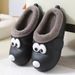 2025 New Big Eyes Dog Slippers Women, Ins Cute Home Warmth, Anti Slip Thick Bottom With Velvet Cotton Shoes For Men_vogvips.com