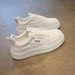 Women's Thick-Soled White Sneakers, Hollowed-Out And Breathable, 2026 Summer New Model, Versatile, Lightweight, Mesh,_vogvips.com