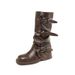 Cowhide Version~ Thick-Soled Cuff For Women 2025 New Niche Design Wrinkled Pile Long Boots_vogvips.com