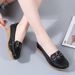 New Spring And Autumn Wedge Driving Shoes For Plus Pregnant Women, Flat Casual Loafers, Hollow Design, Size 44_vogvips.com