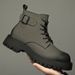 Martin Boots Men's Platform Leather Black Boys High-top Shoes In The Wind Locomotive Boots Tide_vogvips.com