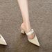 Chuyuji White Women 2026 New Summer Style Elegant Chunky Heel Pointed-Toe Strap Sandals For Outdoor Wear_vogvips.com