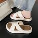 Cross-border Hot-selling 2026 New Women's Summer Outdoor Thick-soled Non-slip Fashionable Cross-strap Sandals For Women_vogvips.com