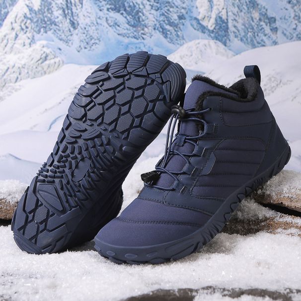Cotton Shoes Waterproof Hiking Cotton Boots Plus Velvet Warm Shoes Couple Sports Thick Anti Ski Snow Boots_vogvips.com