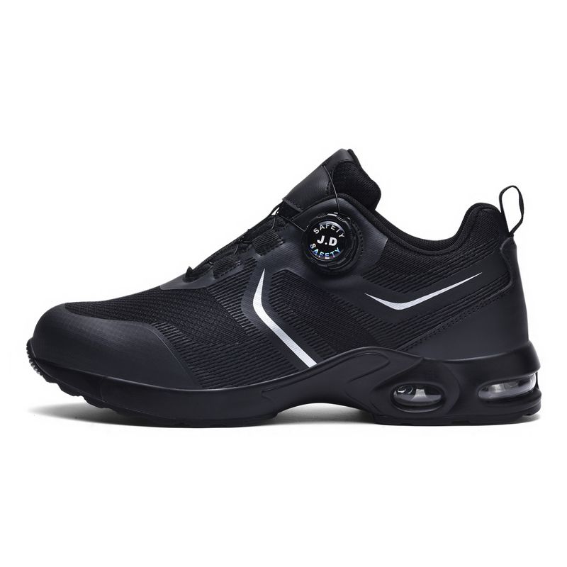 New Men's Rotary Buckle Safety Shoes Anti-Impact Anti-Piercing Lightweight Work Boots Fashion Sporty Design For Outdoor Pro_vogvips.com