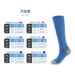Outdoor stretch socks Pressure sports multi-color gradient men's and women's long tube sweat absorption compression socks_vogvips.com
