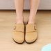Crestar Women's New Cow Suede Leather Clogs Slipper Antislip Cork Sole Mules Shoes Outdoor Men Beach Sandals With Buckle_vogvips.com