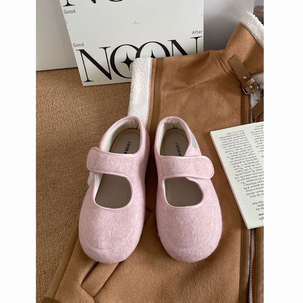 Jinmi Vintage Shallow Flat Mary Jane 2024 New Autumn Winter Style Soft Sole Shoes For Women_vogvips.com