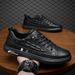 Men's Spring New Board Men's Casual Leather Trend Versatile Chef Anti Slip And Wear-Resistant Shoes Men_vogvips.com