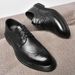 Euro Step 2025 Spring Men's Brogue British Casual Trendy Business Formal Youth Leather Shoes_vogvips.com