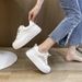 Sponge Cake Casual Thick Soled With Breathable Mesh, White Women, Summer New Versatile Mesh Shoes For Women_vogvips.com