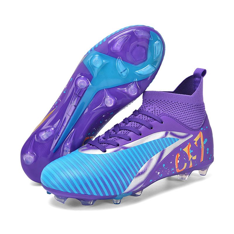 Kids Youth Men’S Football Boots Football Shoes Youth AG Long Spike Adult Competition Professional Sports Grass Training Soccer Shoes_vogvips.com