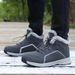 Men's And Women's Snow Boots, Walking Shoes, Warm And Thick Velvet Men's Shoes, Outdoor Large Cotton Shoes_vogvips.com