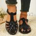 P 1562026 New European And American Style Closed-toe Woven Roman Sandals (adjustable Buckle)_vogvips.com