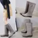 Fashion Non Slip Women Knee Water Waterproof Long Rubber Boots Womens High Tube Galoshes Rain Shoes 260316_vogvips.com