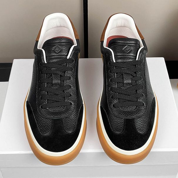 High End Board Teenagers 2025 New Spring And Autumn Leather Height Increasing Handsome German Training Shoes For Men_vogvips.com